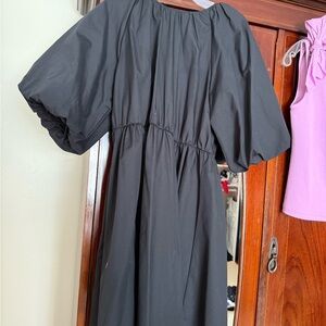 ASOS Black Puff Sleeve Dress